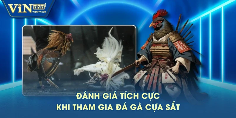 Đánh giá tích cực khi tham gia đá gà cựa sắt Đánh giá tích cực khi tham gia đá gà cựa sắt