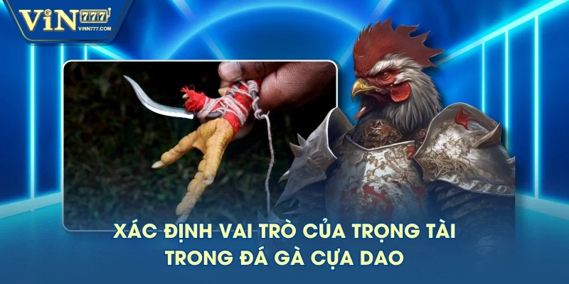Xác định vai trò của trọng tài trong đá gà cựa dao Xác định vai trò của trọng tài trong đá gà cựa dao