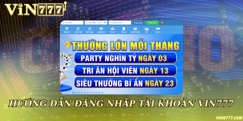 Đăng nhập Vin777